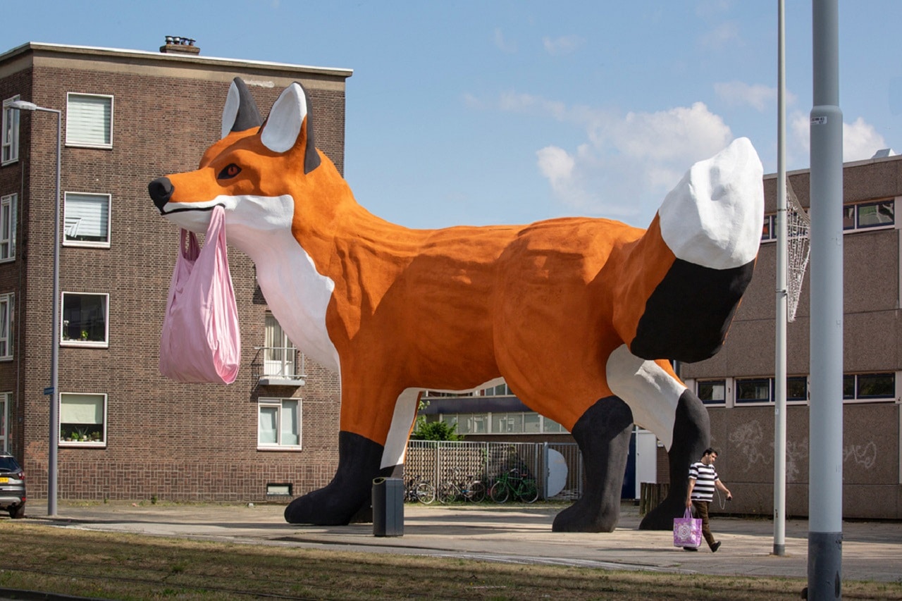 Street-art : un renard géant aperçu aux Pays-Bas !