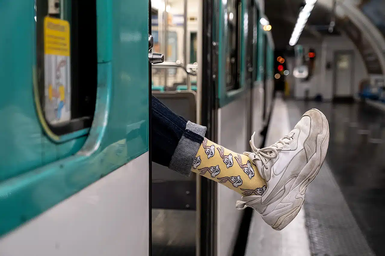 Les chaussettes RATP Serge le Lapin