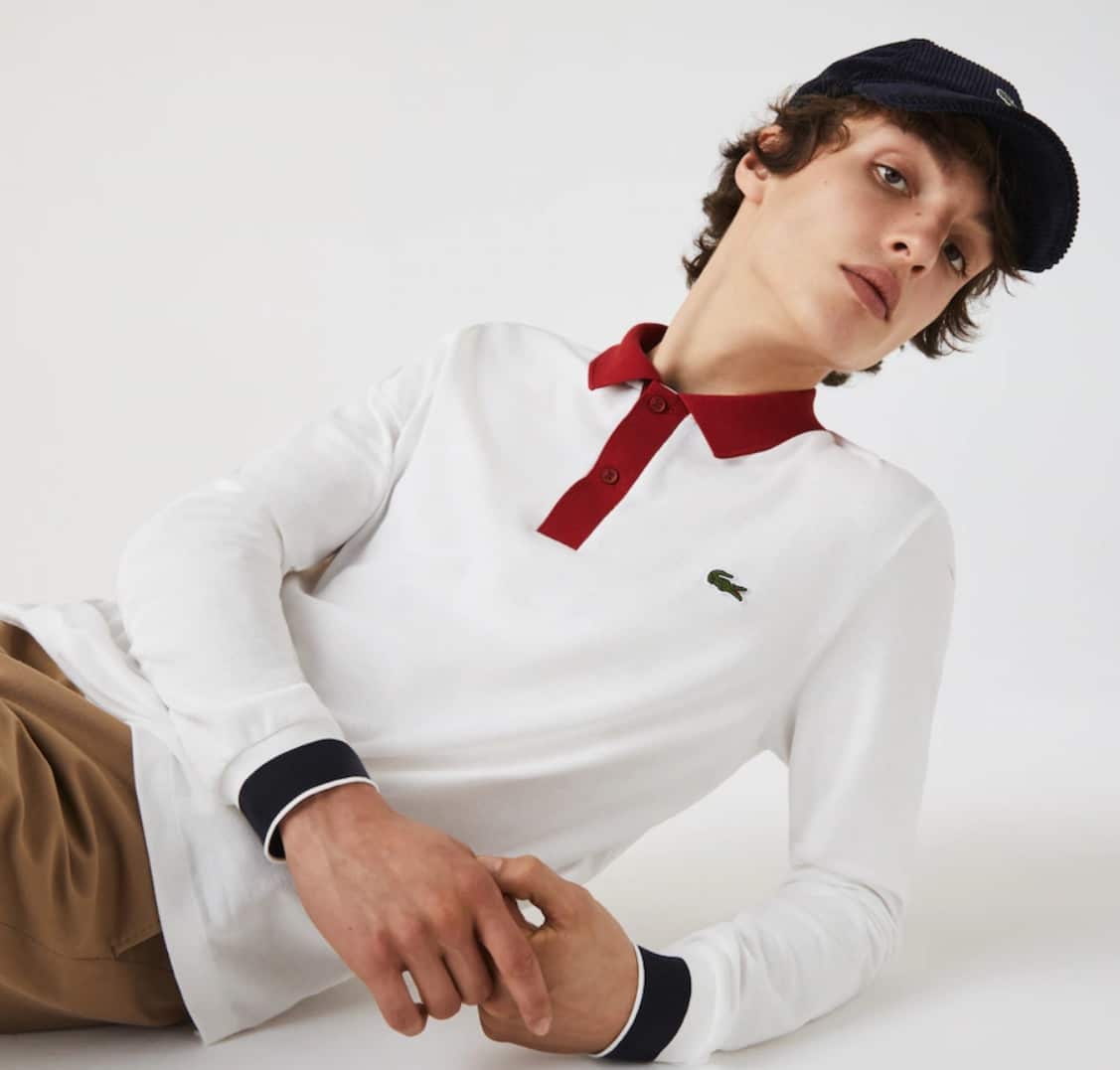 Soldes Lacoste - polo manches longues