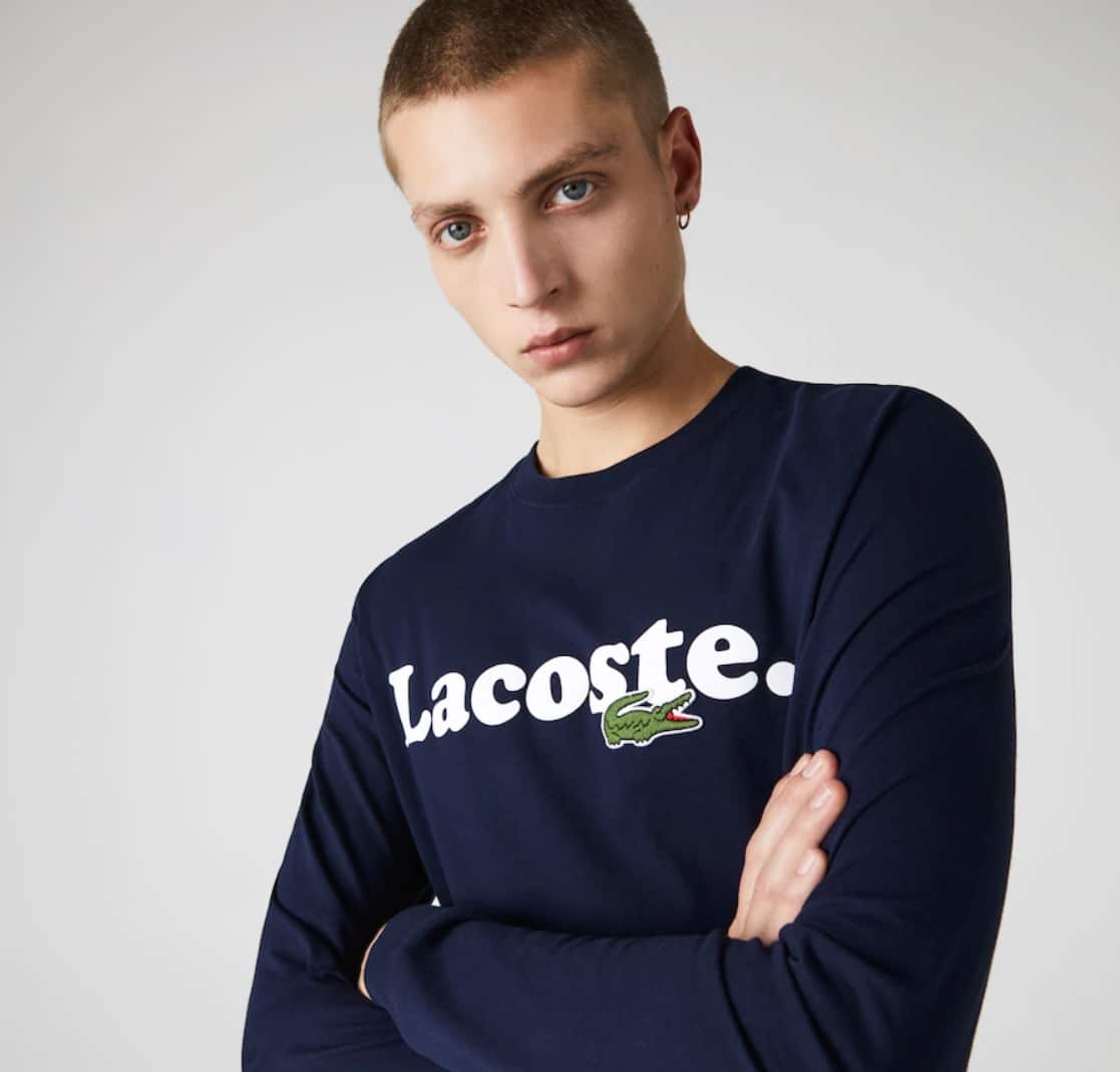 Soldes Lacoste - tee-shirt manches longues