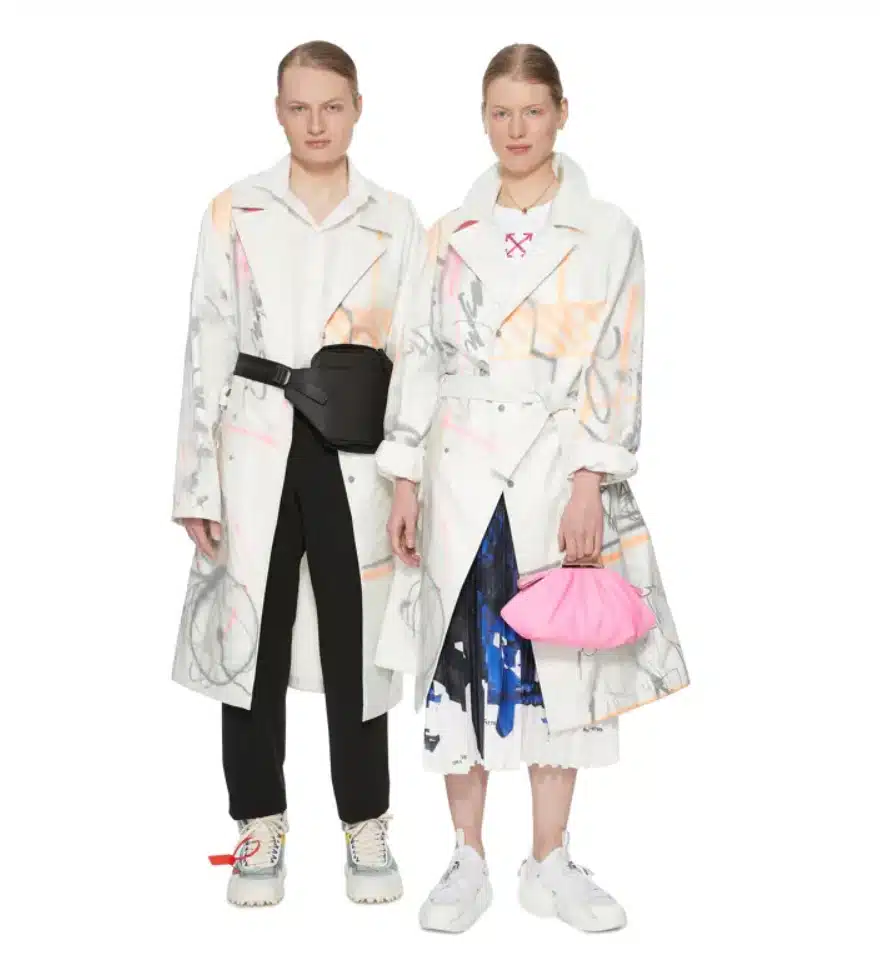 Style genderfluid - Trench mixte Off White