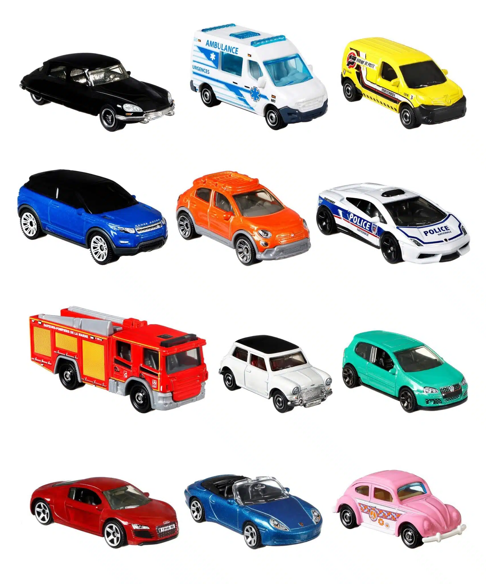 Collection de voitures miniatures Matchbox 2021
