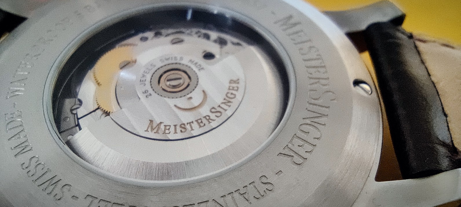MeisterSinger Perigraph - Boîtier transparent de la montre