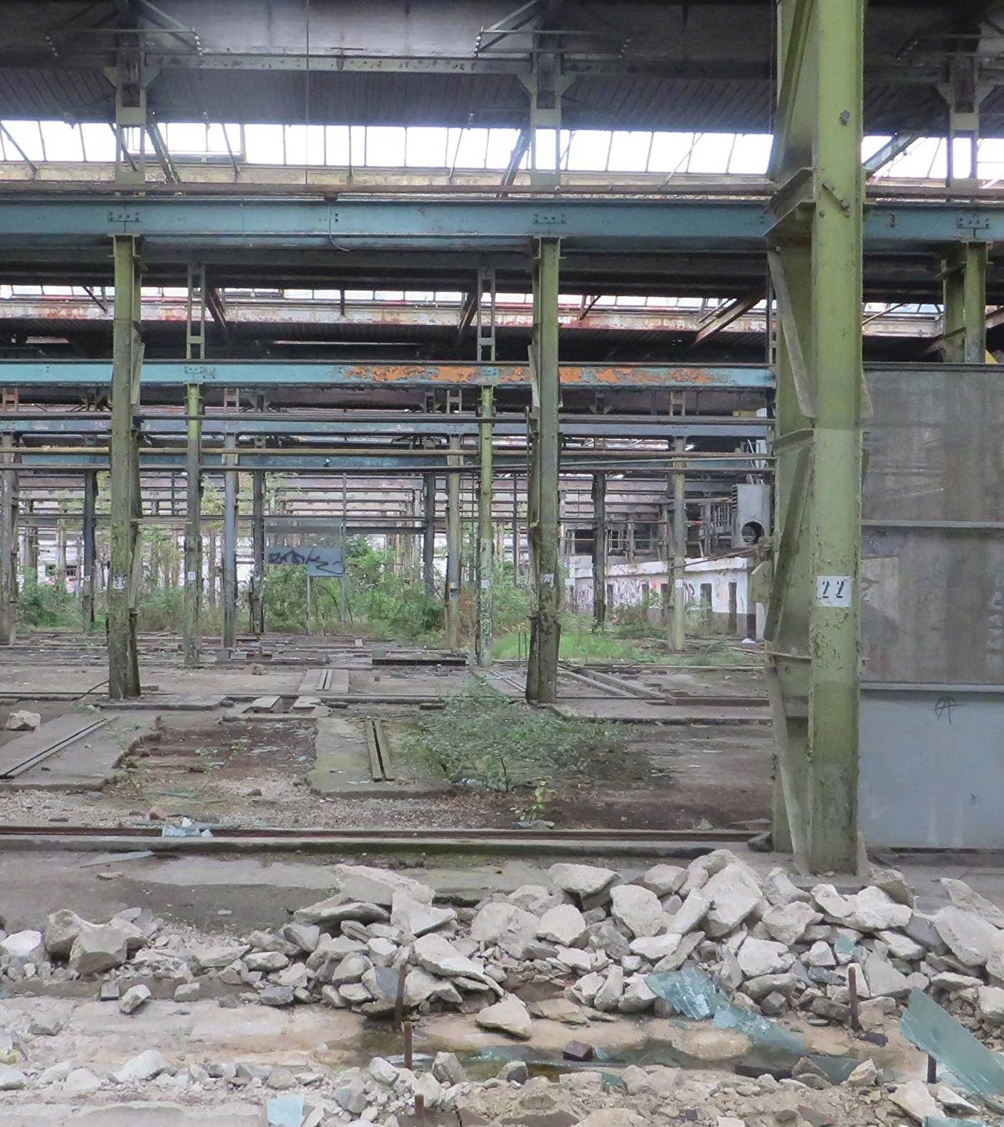 Urbex RDA - Halles abandonnées de SKET, Magdebourg, août 2015