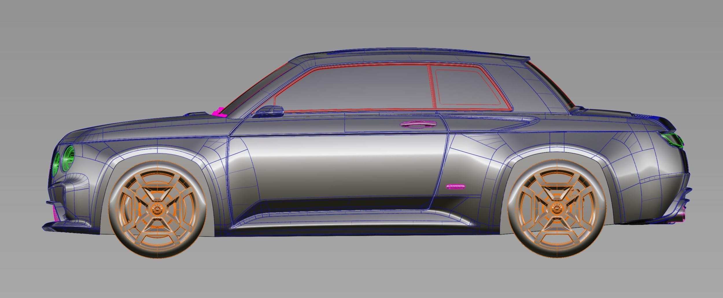 Concept 3D de Renault 8 Gordini - profil
