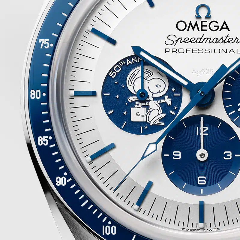 Cadran de la montre Omega Snoopy
