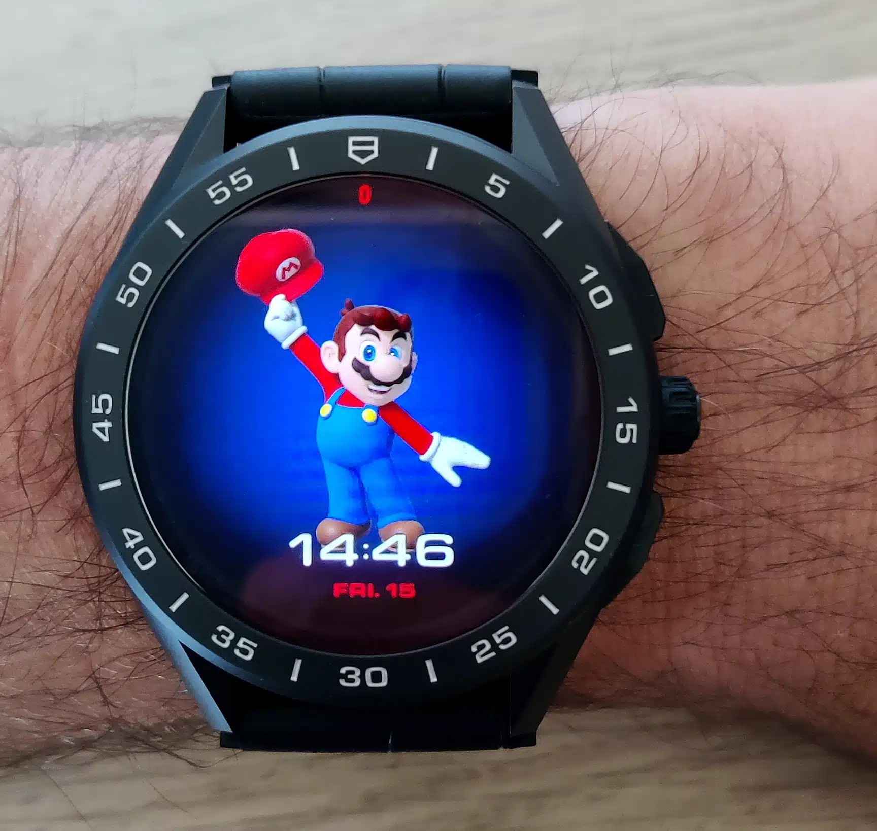 Cadran Mario sur la montre TAG Heuer Connected