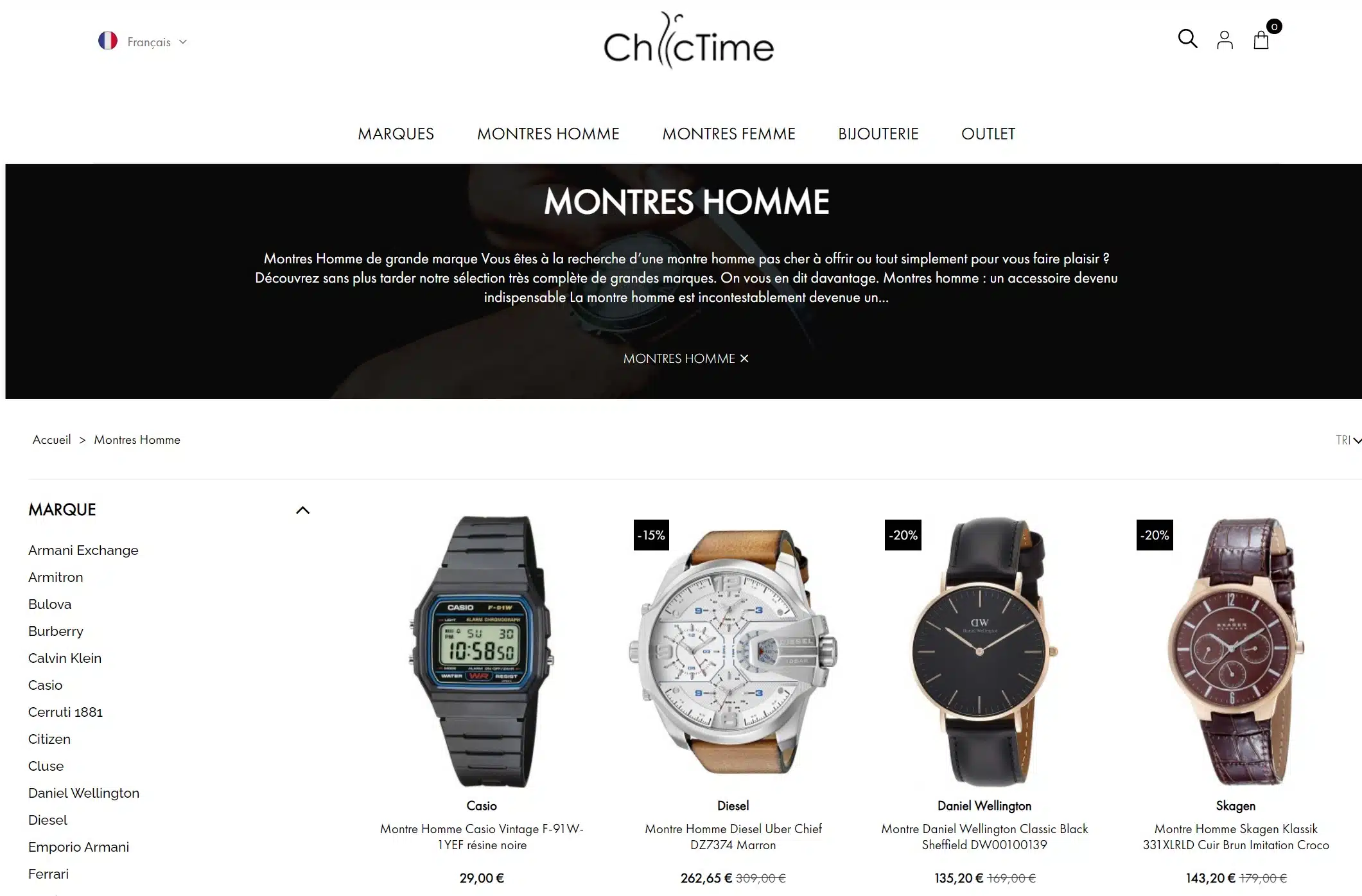 Meilleurs sites pour acheter une montre - ChicTime