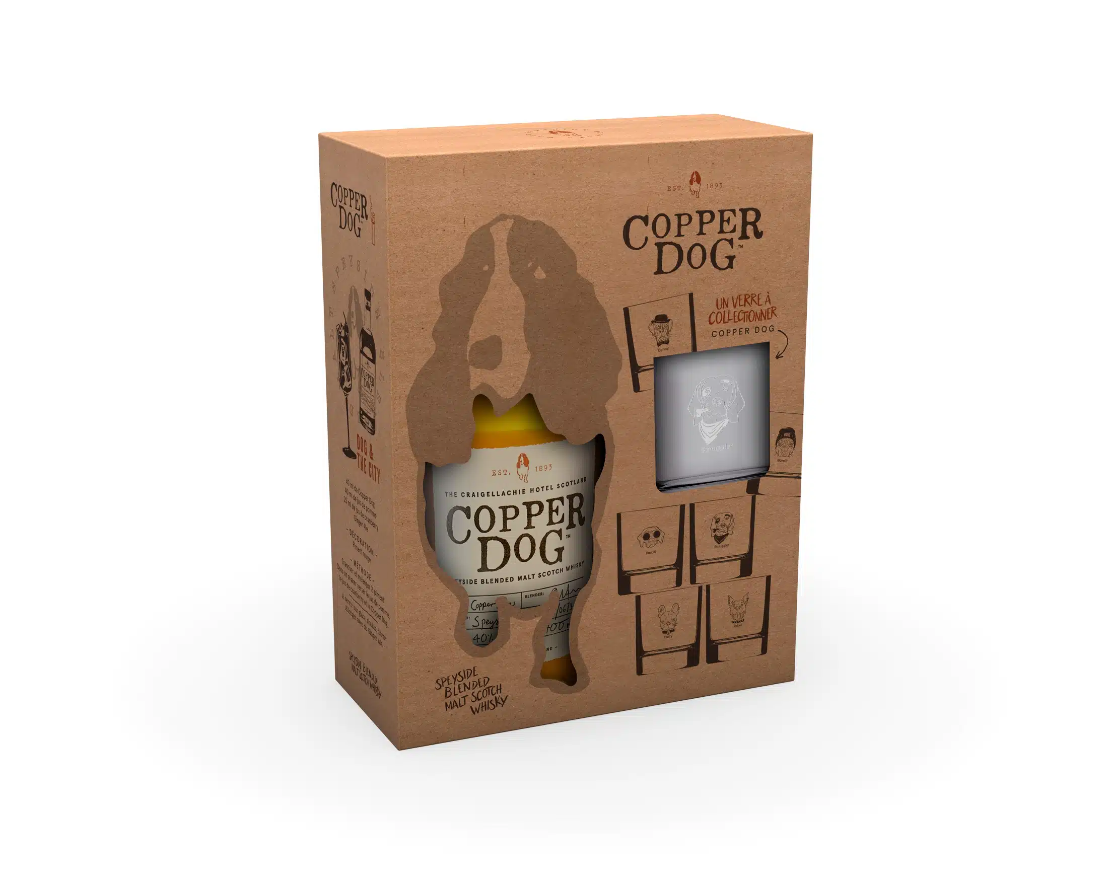 Bonnes bouteilles Noël 2021 - Coffret whisky Copper Dog