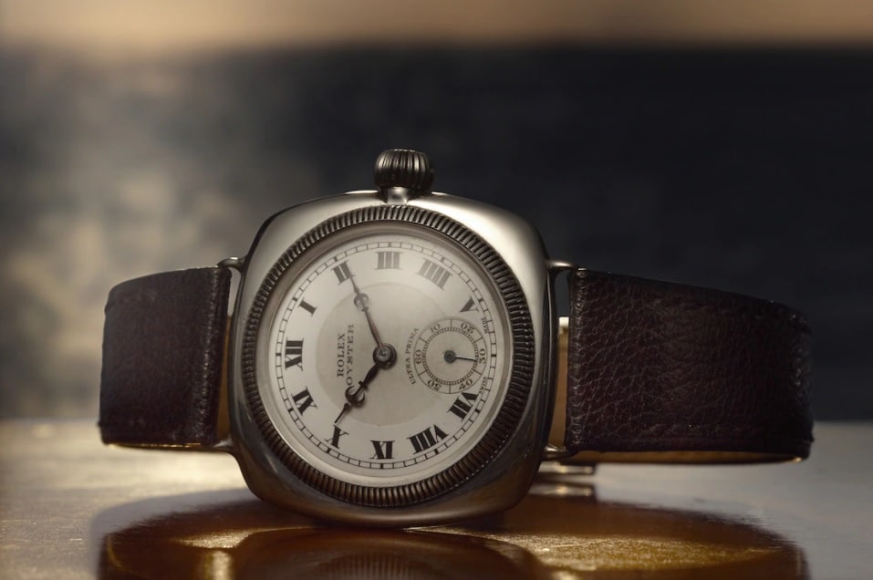 Rolex Oyster, première montre-bracelet étanche en 1926