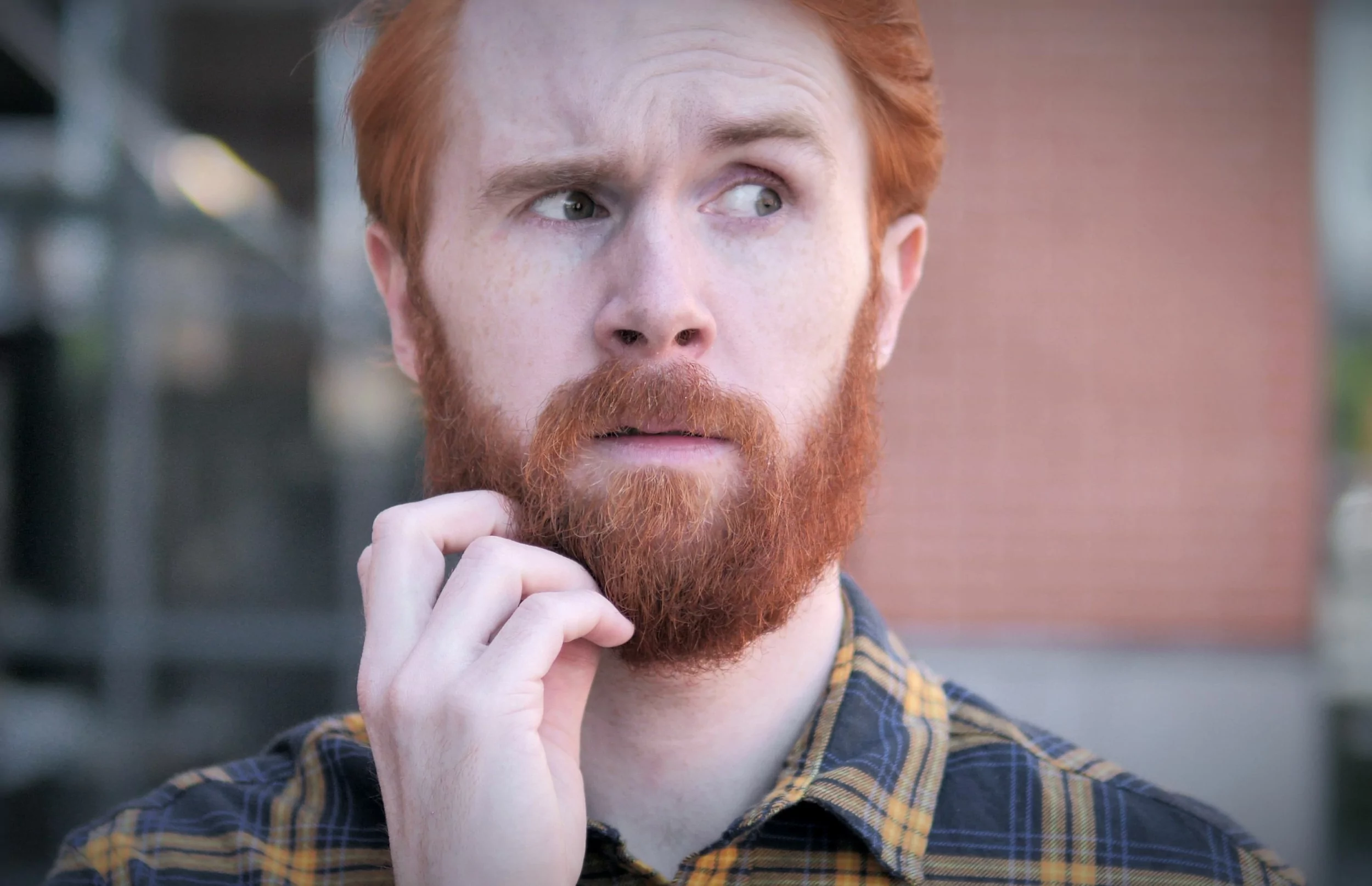 L'origine des poils roux dans la barbe