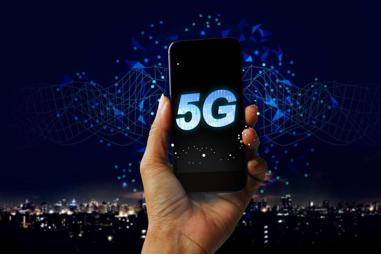 un téléphone 5G