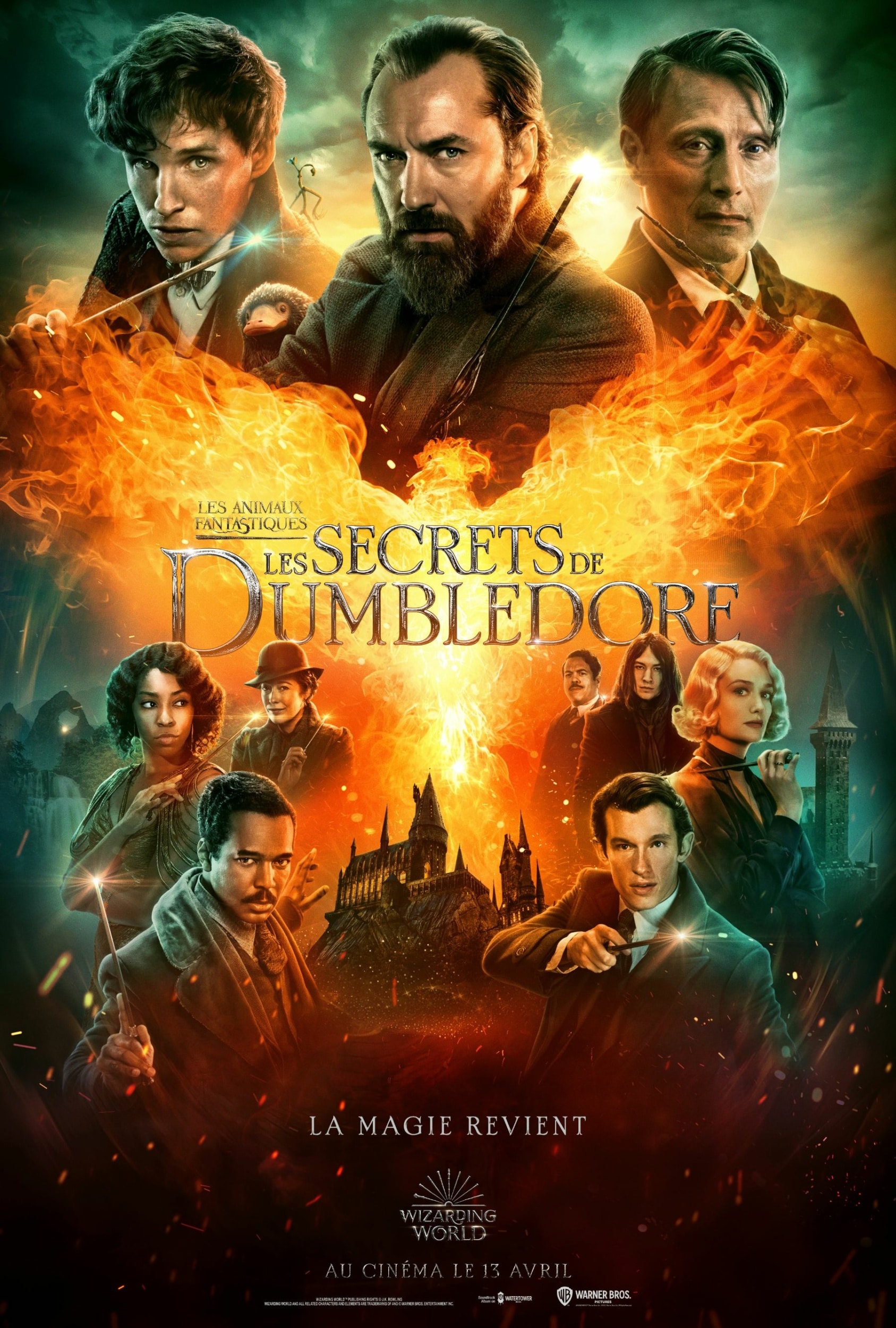 Affiche film Les Animaux Fantastiques 3 Les Secrets de Dumbledore