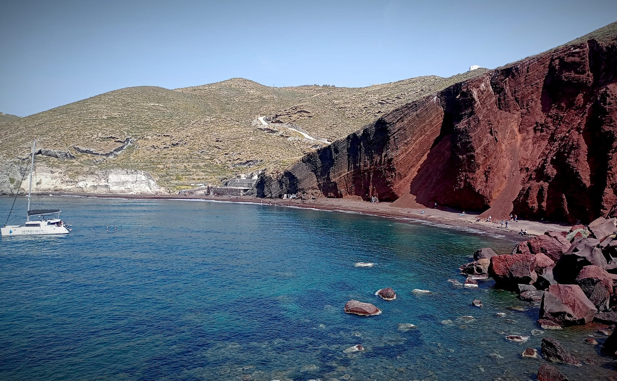 Visites incontournables de Santorin - red beach