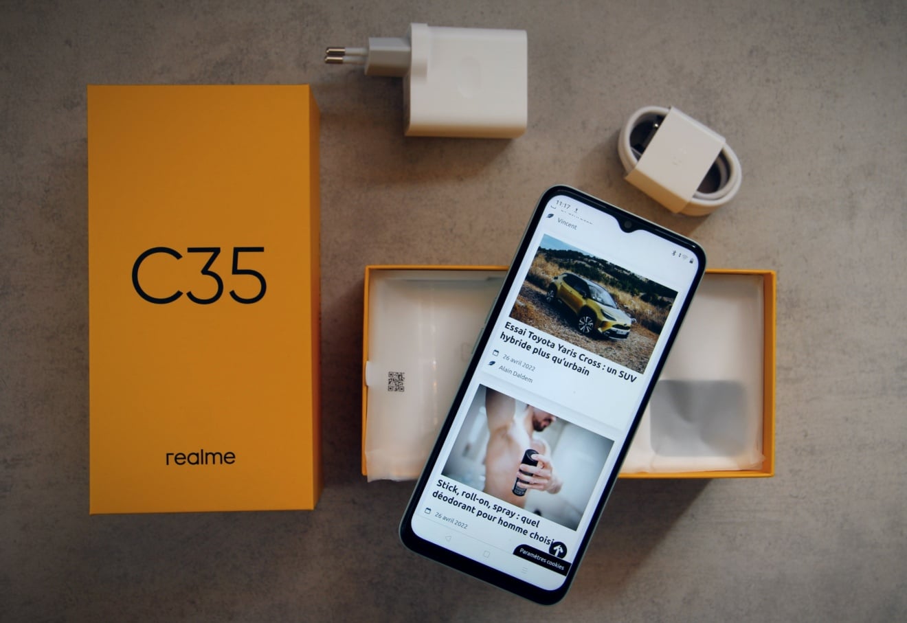 Test Realme C35 : le smartphone d'entrée de gamme qui soigne son look (mais pas que)