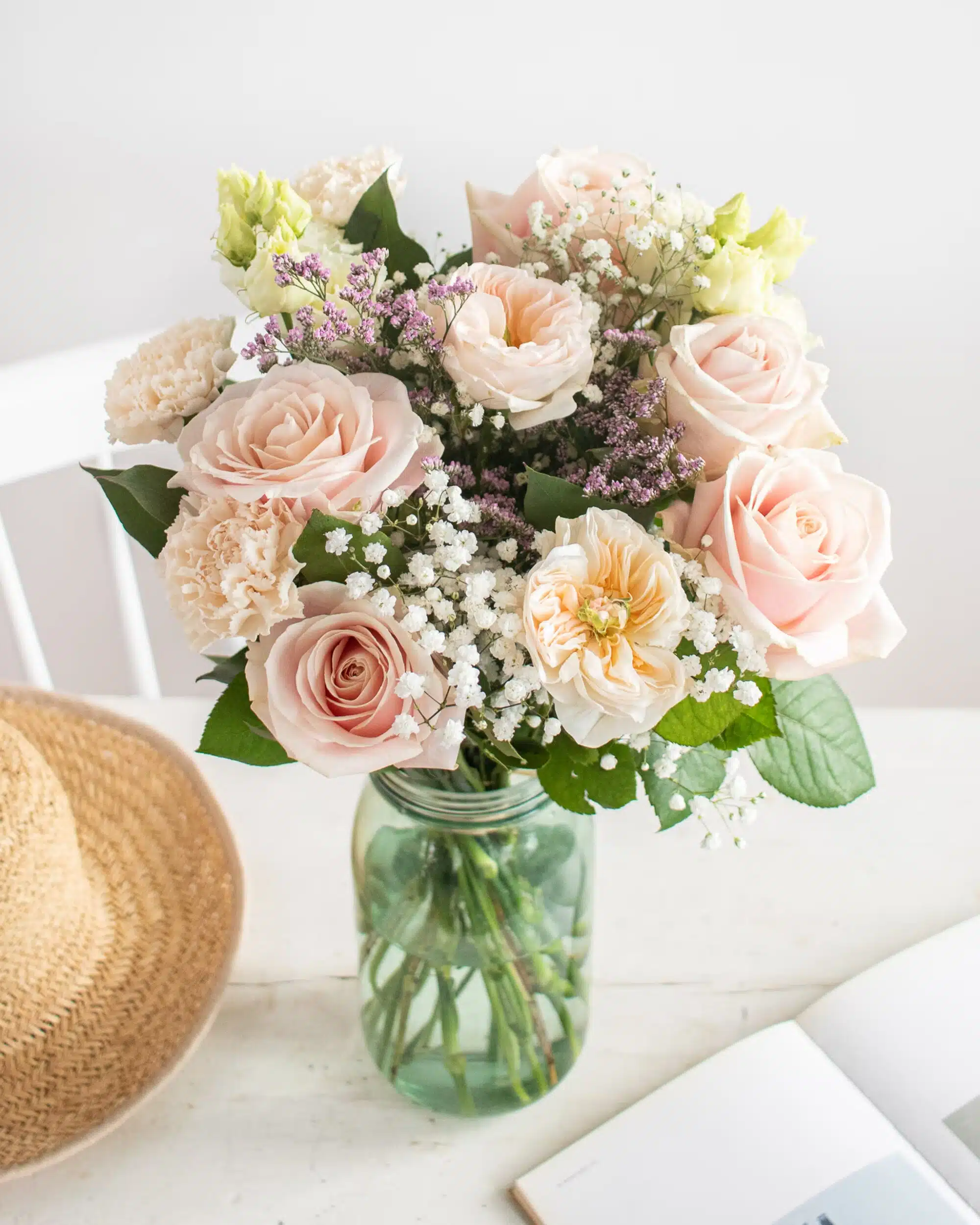 bouquet de fleurs bergamotte pour la fête des mères
