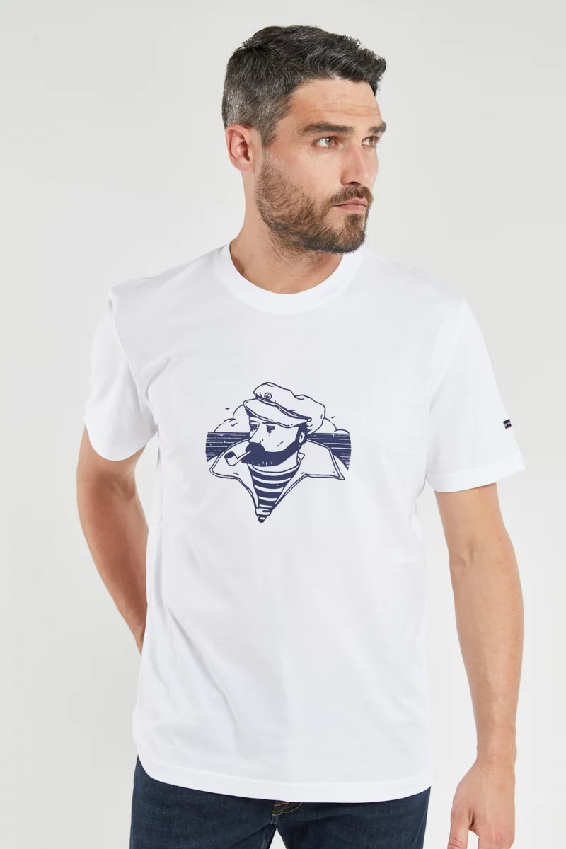 T-shirt blanc pour homme - Haute qualité - GoudronBlanc