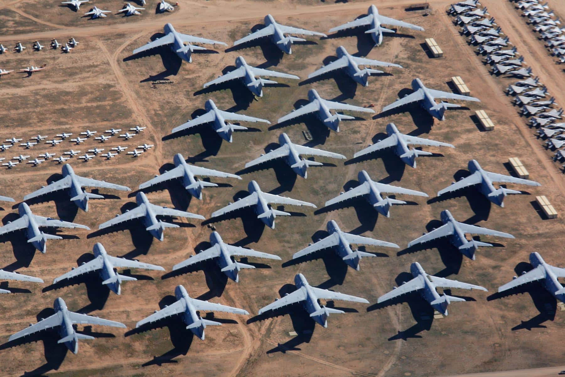 Cimetière d'avions de Davis Monthan, Arizona, Etats-Unis