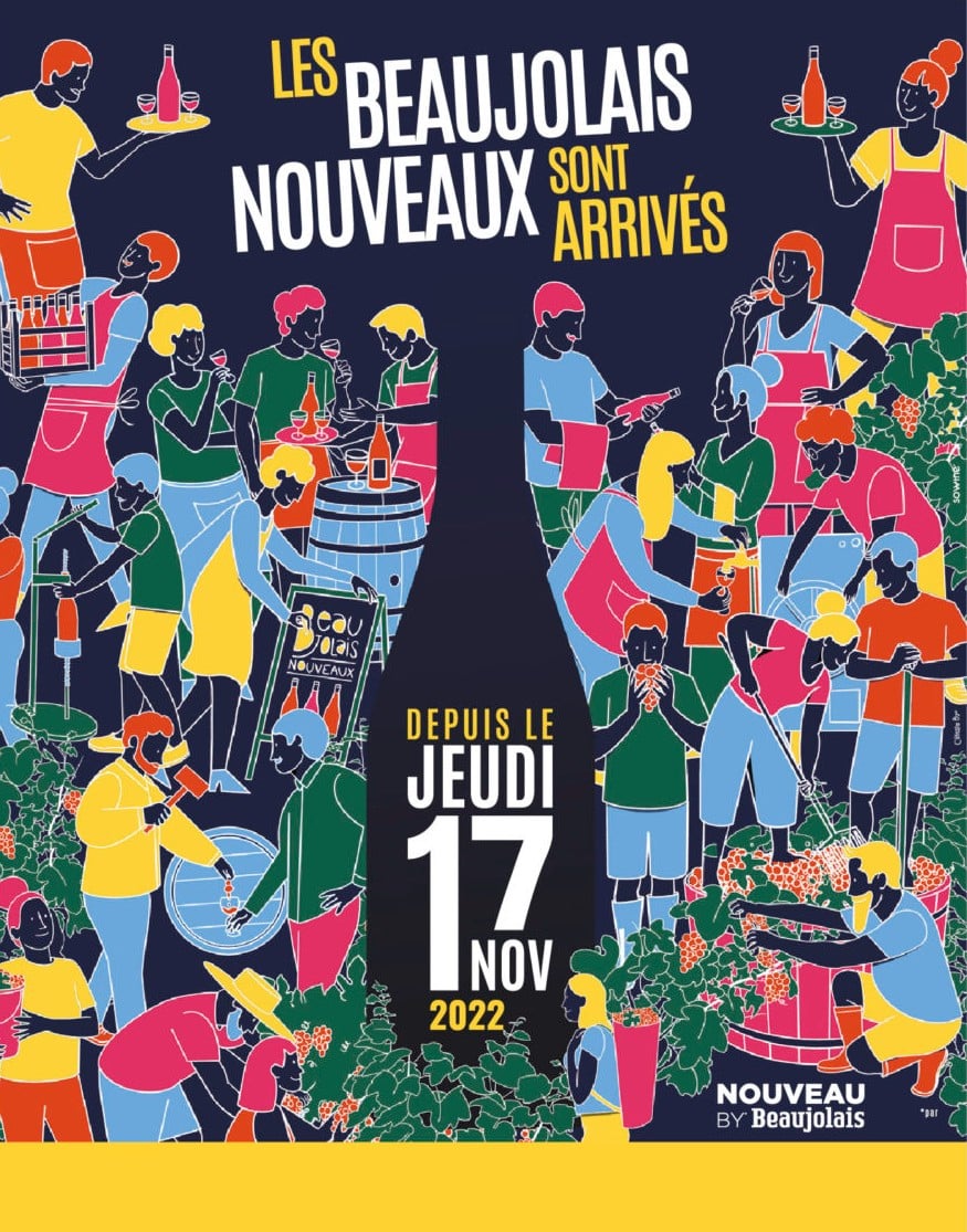 Affiche Beaujolais Nouveaux 2022