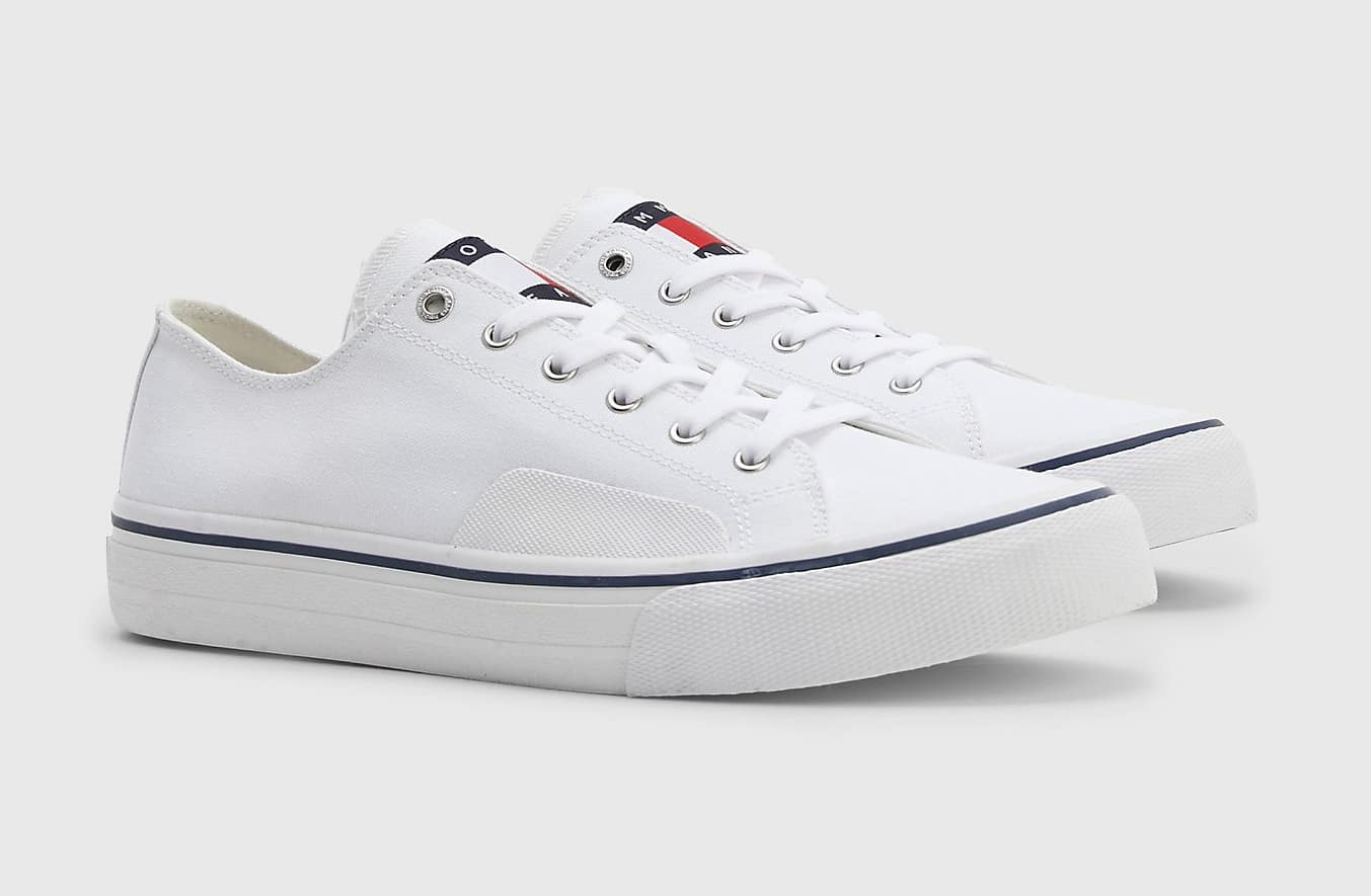 Baskets blanches 2023 - chaussures en toile Tommy Hilfiger