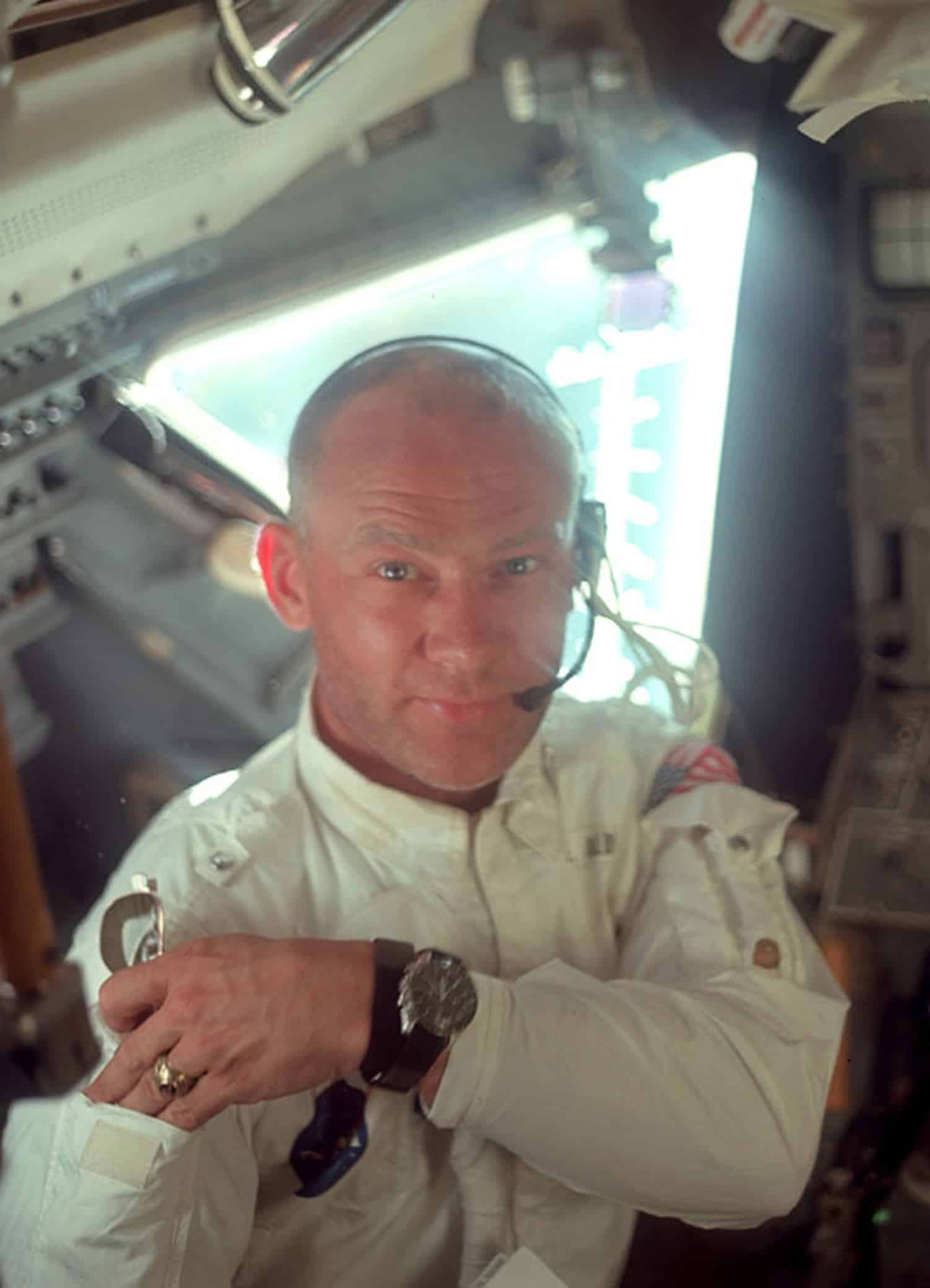 Buzz Aldrin et sa Moonwatch Omega en 1969