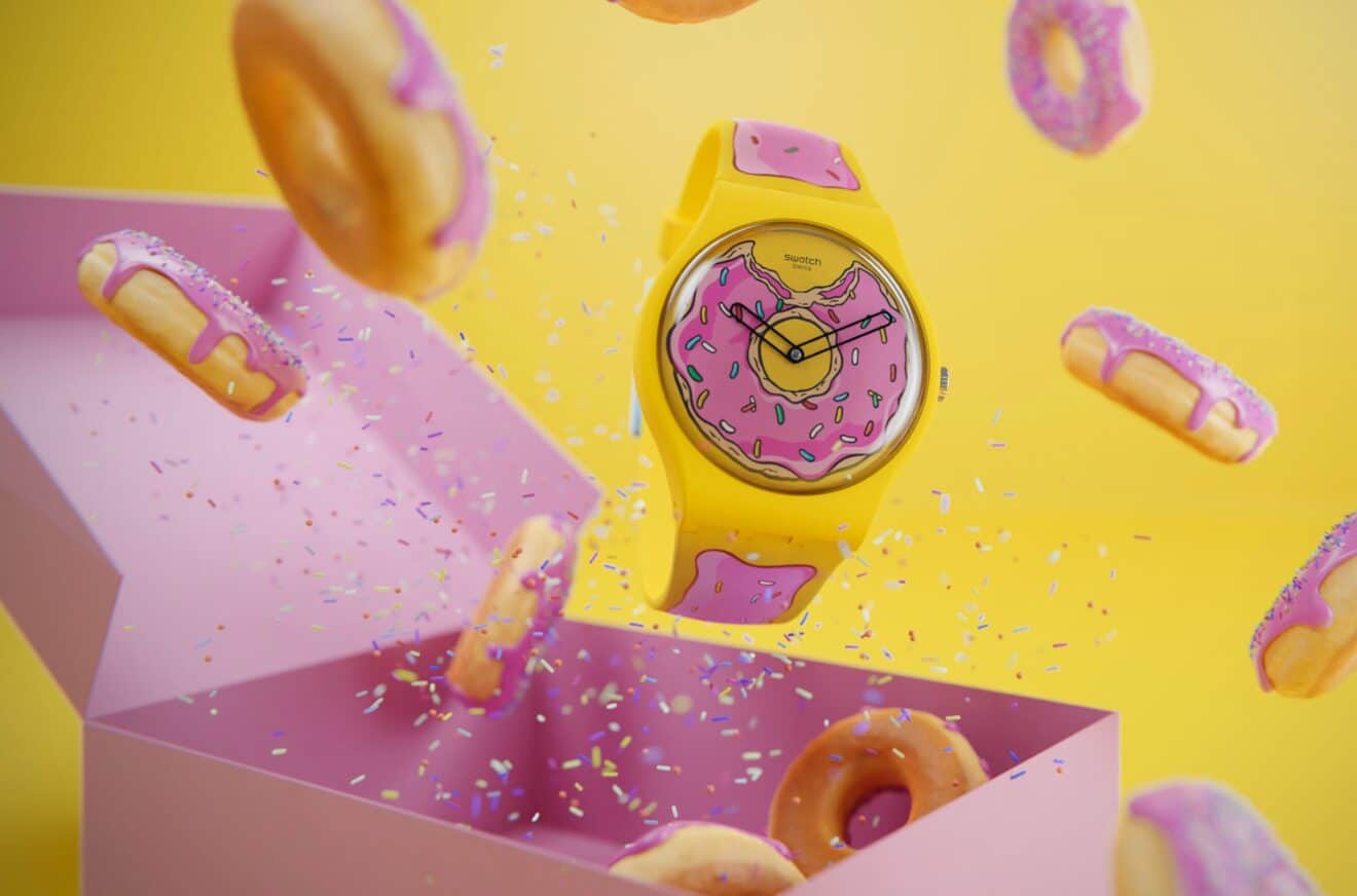 Swatch x The Simpsons : ouh pinaise, une montre donut !