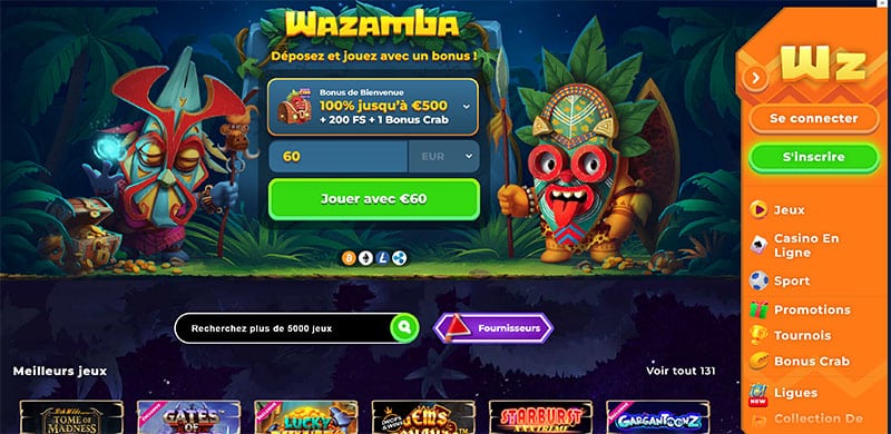 wazamba casino