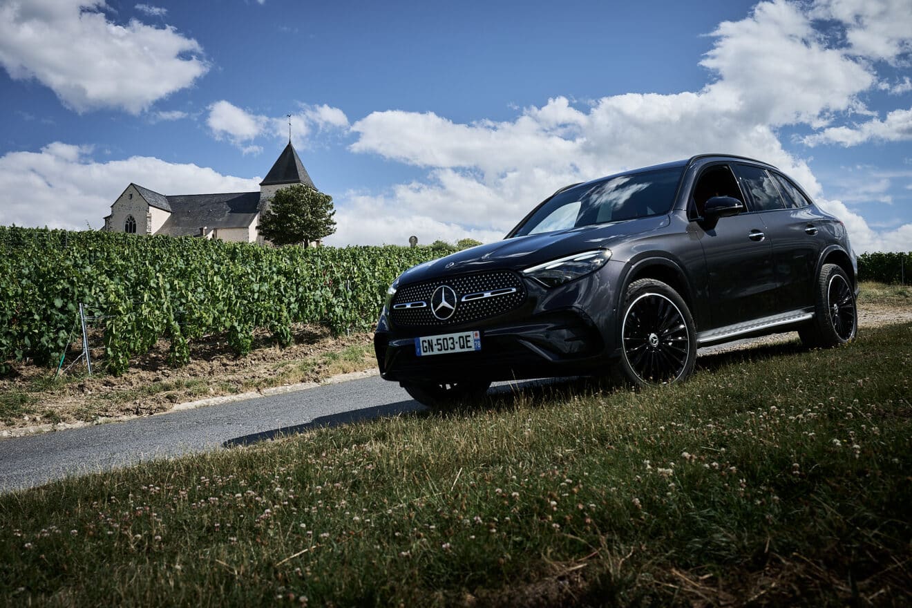 Week-end en Champagne à bord du Mercedes GLC 300 de : le SUV diesel Crit'Air 1 capable de rouler plus de 100 kms en full électrique !