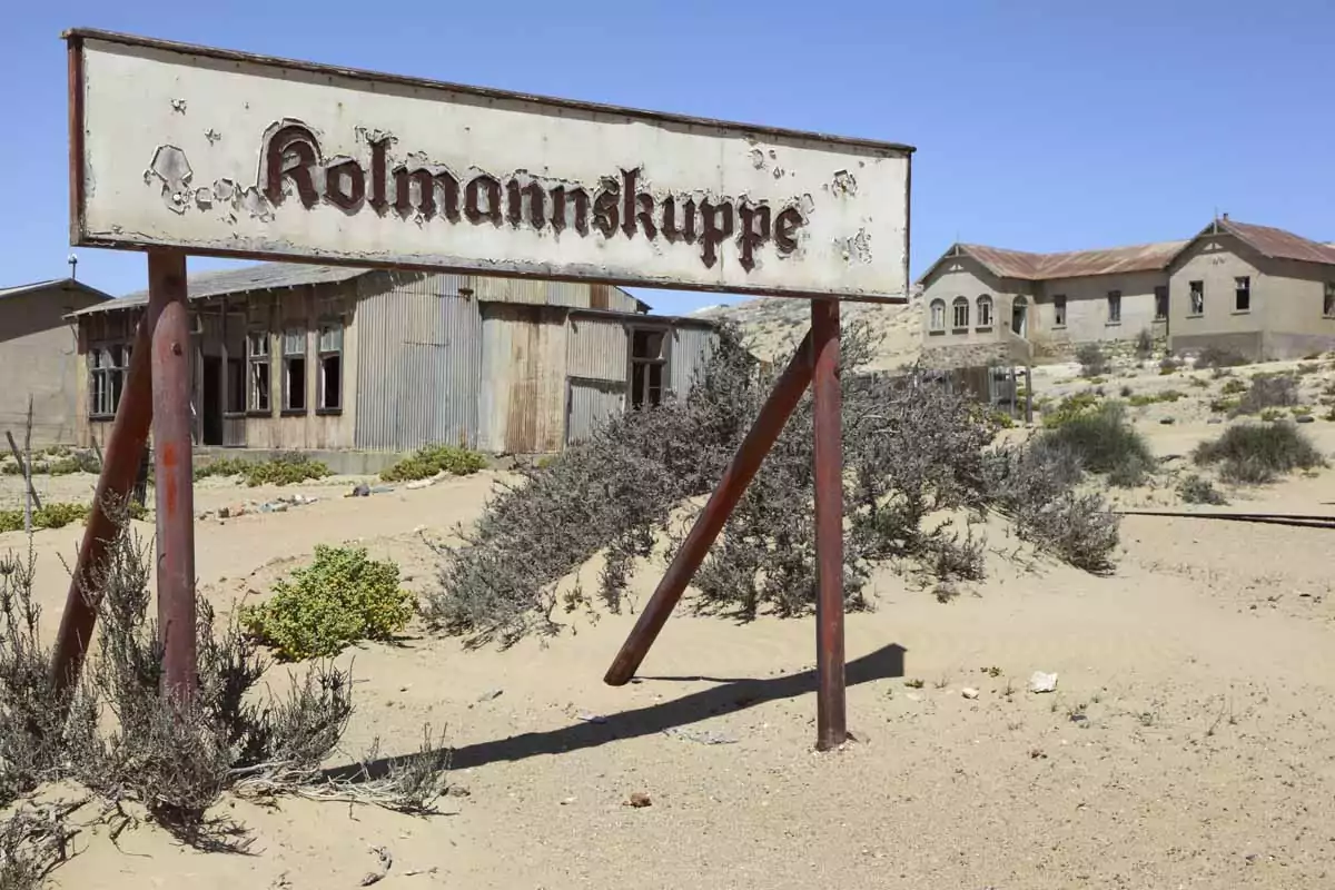 Village fantôme de Kolmannskuppe ou Kolmanskop en Namibie