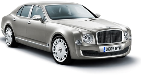 Bentley Mulsanne profil avant