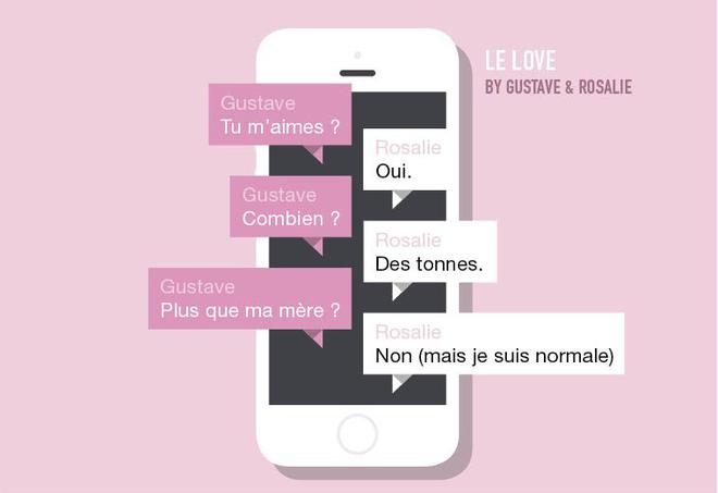 La vie de couple en SMS par Gustave et Rosalie - L'amour