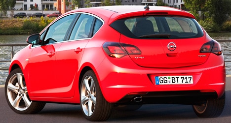 Opel Astra vue arrière