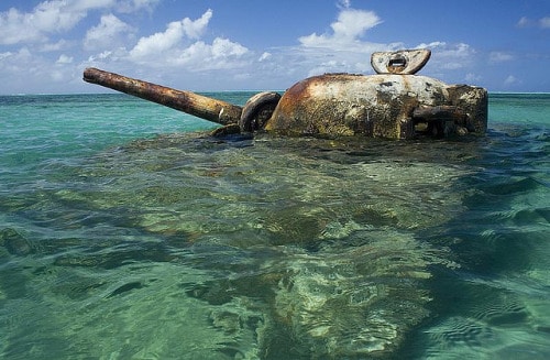 Photo de tank abandonné - Saipan