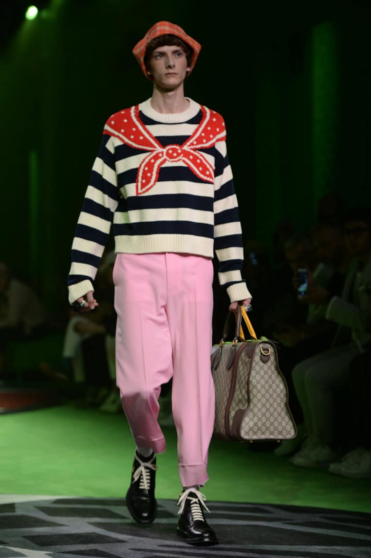 Gucci à la Fashion week homme de Milan