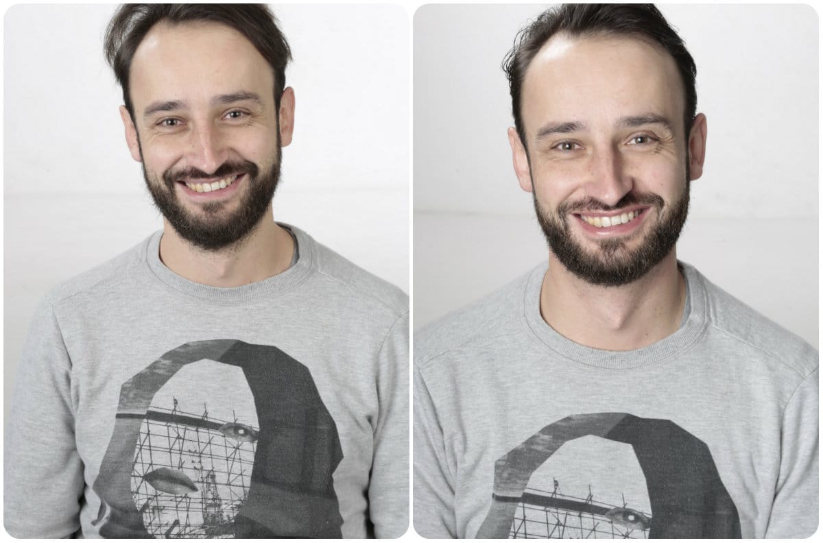 Entretien de la barbe - Avant / Après