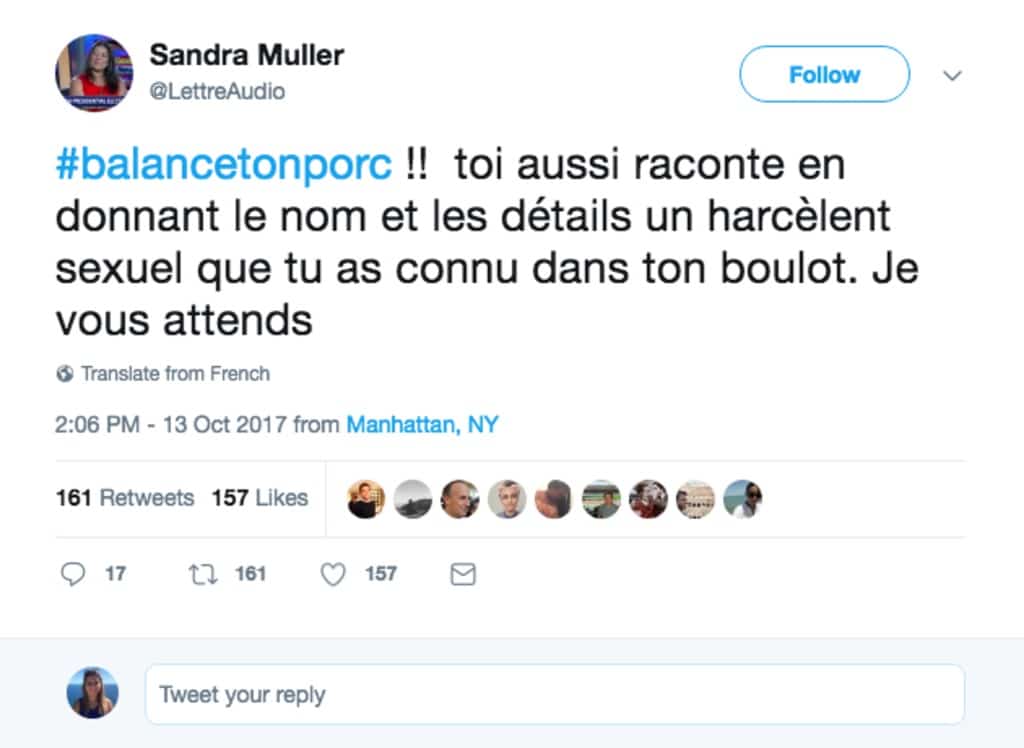 #balancetonporc : le tweet de Sandra Muller