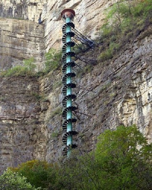L'escalier en colimaçon des monts Taihang (Chine)