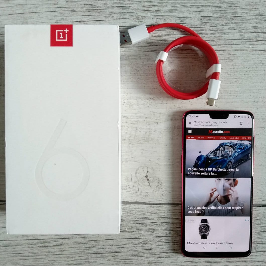 Unboxing du OnePlus 6 Red