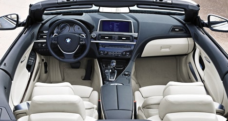 BMW Série 6 cabriolet : vue intérieure