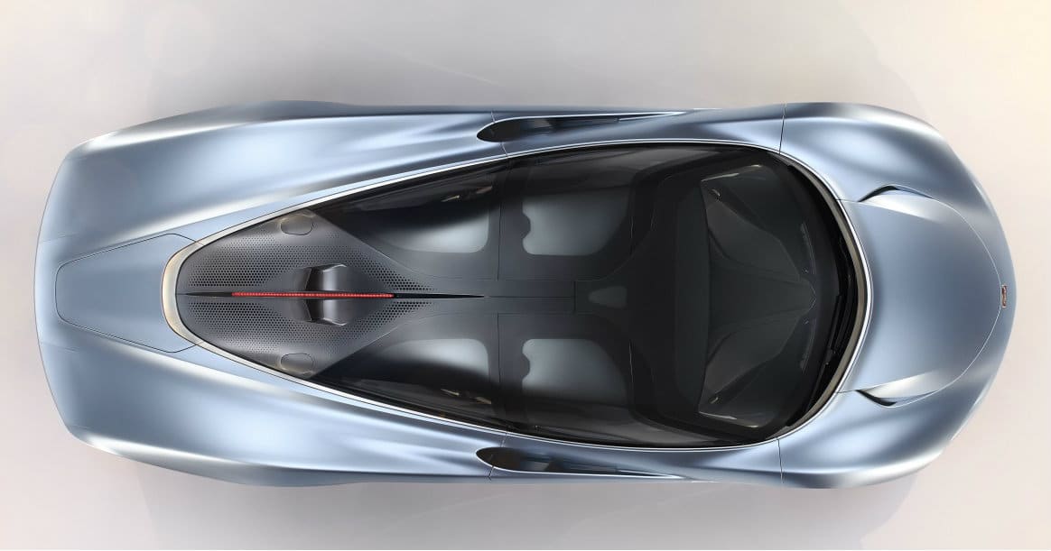 McLaren Speedtail vue de dessus