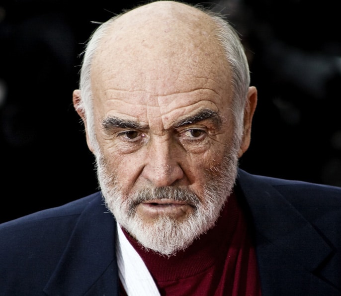 Becoming chauve avec style comme Sean Connery