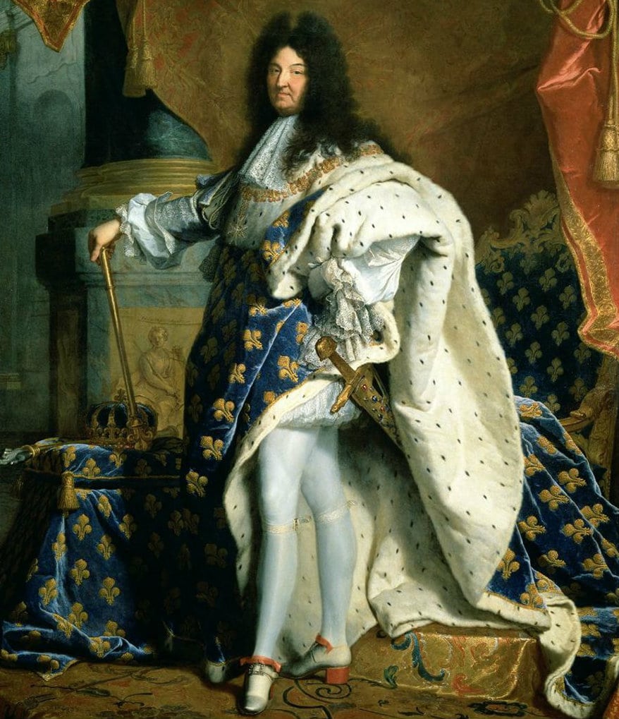 Portrait de Louis XIV en costume de sacre par Hyacinthe Rigaud