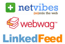  netvibes, webwag, linkedfeed