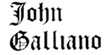 John Galliano, logo
