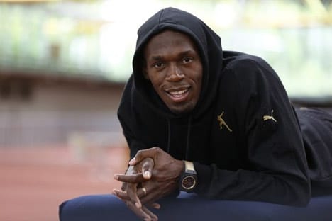 Usain Bolt et sa montre Hublot