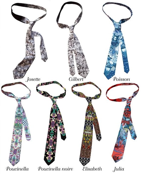 Collection de cravates Marie-Antoilette